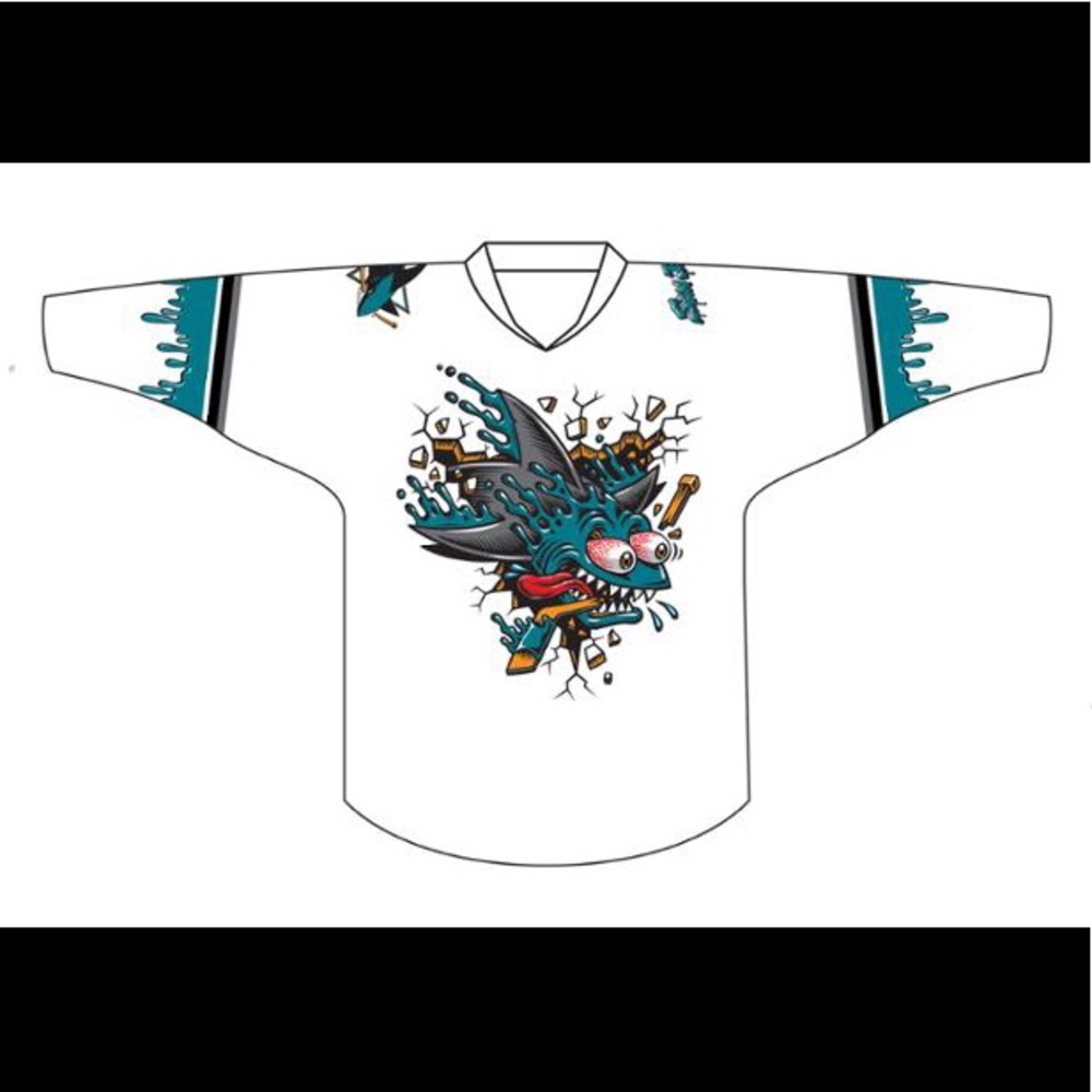 San Jose Sharks Shark Freak Jersey Jimbo Phillips